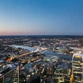 A view south from Horizon 22 at 22 Bishopsgate in London. (Photo by Brendan Bell)