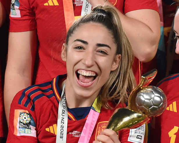 Defender Olga Carmona scored the winning goal in the World Cup final for Spain, but found out after the final whistle her father had passed away - Credit: Getty