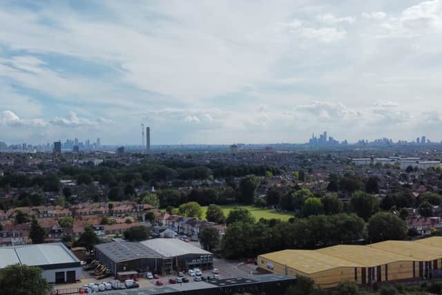 The 17&Central lift shaft in the distance in Walthamstow. (Photo by Razi Baig)