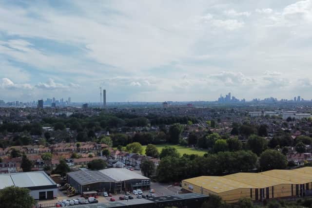 The 17&Central lift shaft in the distance in Walthamstow. (Photo by Razi Baig)
