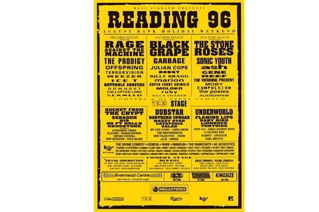 The Reading 96 poster. (Picture by Reading Festival)