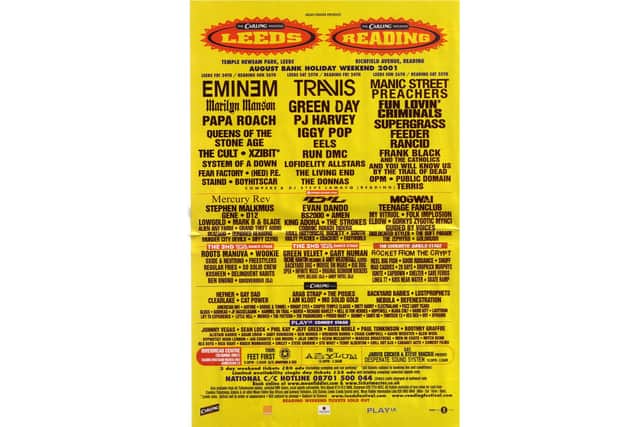 The Reading 2001 poster. (Picture by Reading Festival)