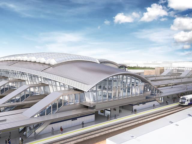 Old Oak Common is set to be a ‘super-hub’, and will be the largest new railway station ever built in the UK. Credit: HS2.