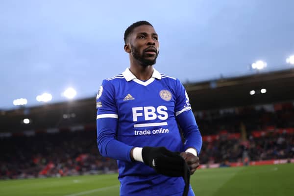 Kelechi Iheanacho of Leicester City during the Premier League match between Southampton (Photo by Alex Pantling/Getty Images)