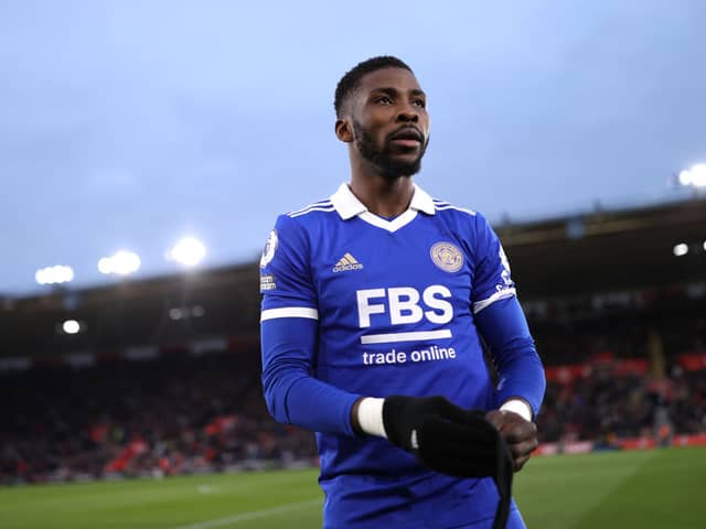Kelechi Iheanacho of Leicester City during the Premier League match between Southampton (Photo by Alex Pantling/Getty Images)