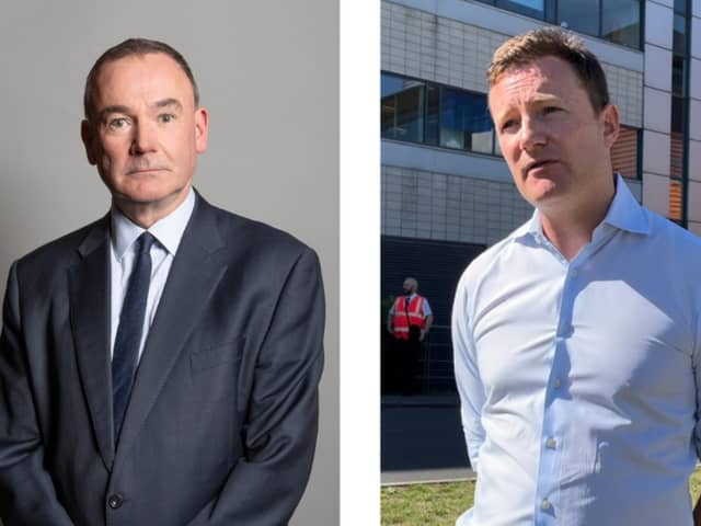 Jon Cruddas MP and deputy mayor Seb Dance. (Photos by UK Parliament/LDRS)