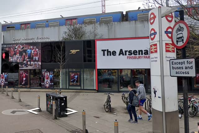 The Arsenal shop in Station Place, Finsbury Park , in July 2018. (Photo by Google Maps) 