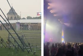 A storm paused music at All Points East. (Photos by André Langlois)