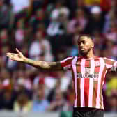 Ivan Toney of Brentford reacts during the Premier League match between Brentford FC and Nottingham Forest (Photo by Clive Rose/Getty Images)