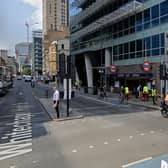 Aldgate East station. Credit: Google.