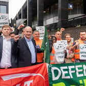 The RMT union will hold a mass rally outside Downing Street over ticket office closures