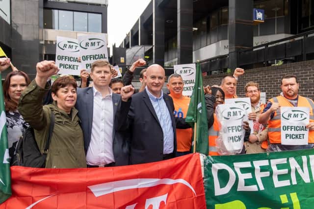 The RMT union will hold a mass rally outside Downing Street over ticket office closures