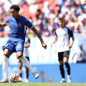 Bashir Humphreys of Chelsea shoots during the Premier League Summer Series match between Chelsea FC and Fulham  (Photo by Tim Nwachukwu/Getty Images)