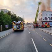 The pub fire on St James’s Road in Croydon. Credit: London Fire Brigade.