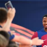  Ansu Fati arrives for the 58th Joan Gamper Trophy football match between FC Barcelona and Tottenham (Photo by Pau BARRENA / AFP) (Photo by PAU BARRENA/AFP via Getty Images)
