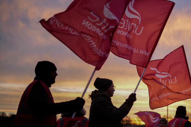 Unite members at four London NHS Trusts will be striking in September. Credit: Christopher Furlong/Getty Images.