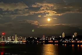 The lunar phenomenon, which last occurred in 2009, drew Londoners out of their homes in their droves to take photographs.