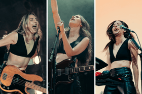Este, Danielle and Alana Haim at All Points East. Credit: sharonlopez