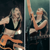 Este, Danielle and Alana Haim at All Points East. Credit: sharonlopez