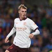  Cole Palmer of Manchester City in action during the Premier League match between Burnley FC and Manchester City (Photo by Michael Regan/Getty Images)