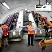 Revellers travelling to Notting Hill Carnival. Credit: TfL