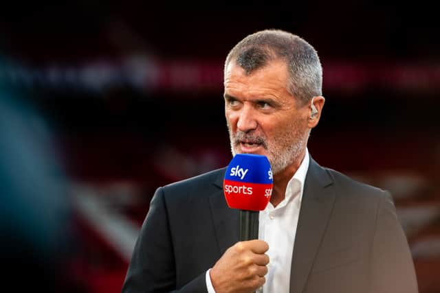 Roy Keane was working for Sky Sports at the match (Image: Getty Images)