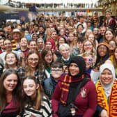 Fans gathered at King’s Cross station for the Back to Hogwarts event