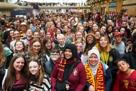Fans gathered at King’s Cross station for the Back to Hogwarts event