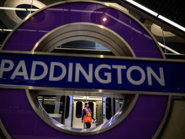 The Elizabeth Line at Paddington. (Photo by Leon Neal/Getty Images)