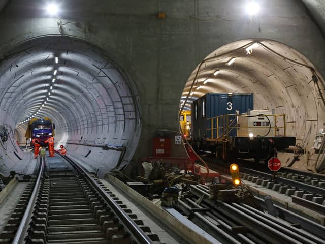 Construction work in 2015 on what would become the Elizabeth line.  (Photo by Dan Kitwood/Getty Images)