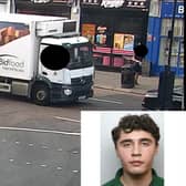 Daniel Khalife is thought to have escaped from Wandsworth Prison in London on a Bidfood van. (Photo by MPS)