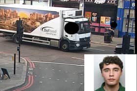 Daniel Khalife is thought to have escaped from Wandsworth Prison in London on a Bidfood van. (Photo by MPS)