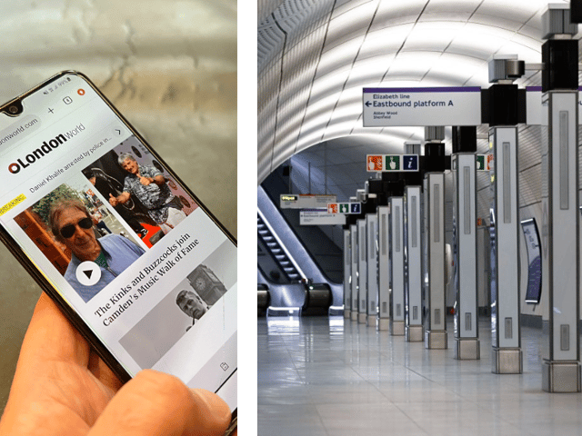4G and 5G signal will be available on the Elizabeth line. (Photos by André Langlois/Justin TALLIS/AFPvia Getty Images)