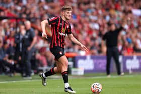  David Brooks of AFC Bournemouth runs with the ball during the Premier League match (Photo by Marc Atkins/Getty Images)