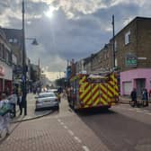 Six fire engines and around 40 firefighters attended to the incident on Roman Road. Credit: Supplied.