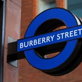 The Bond Street sign changed to Burberry Street for London Fashion Week. Credit: Burberry.