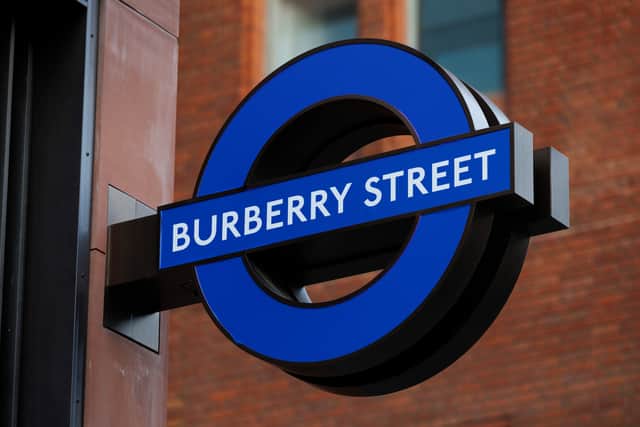 Bond Street has been renamed Burberry Street for London Fashion Week 2023. Credit: TfL.