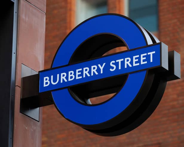 The Bond Street sign changed to Burberry Street for London Fashion Week. Credit: Burberry.