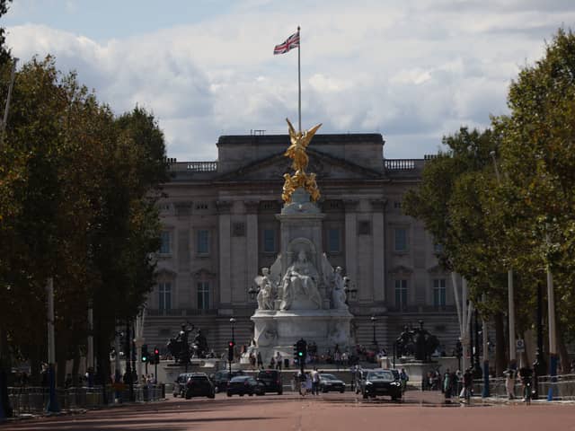 The man was arrested after officers at Buckingham Palace responded to him entering the Royal Mews. Credit: Hollie Adams/Getty Images.