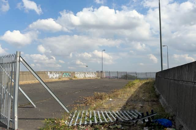 The Thames Gateway Bridge was intended to connect Thamesmead and Beckton, providing another river crossing in east London. Credit: Jack Abela.