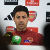 Mikel Arteta has spoken about his decision to leave Aaron Ramsdale on the bench. (Getty Images)