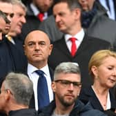 Daniel Levy, Chairperson of Tottenham Hotspur looks on prior to the Premier League match  (Photo by Michael Regan/Getty Images)
