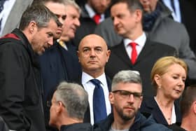 Daniel Levy, Chairperson of Tottenham Hotspur looks on prior to the Premier League match  (Photo by Michael Regan/Getty Images)