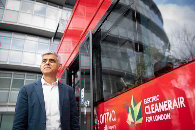 A spokesperson for Sadiq Khan said the mayor is “committed to adding one million annual bus kilometres to outer London’s network”, and that the impacted services are due to government cuts. Credit: Greater London Authority.