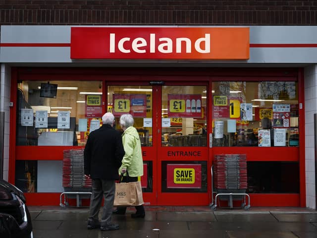 An Iceland store is pictured. The supermarket has slashed the price of1,000 of its weekly staples to help families through the cost of living crisis.