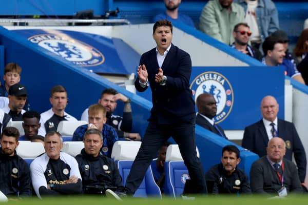Mauricio Pochettino, Manager of Chelsea, gives the team instructions during the Premier League match  (Photo by Ben Hoskins/Getty Images)