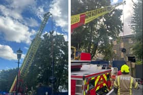 London Fire Brigade rescues a man from a hole in Chelsea. (Photo by LFB)