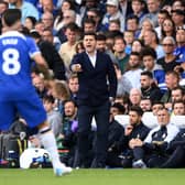   Mauricio Pochettino, Manager of Chelsea points to Enzo FernÃ¡ndez of Chelsea during the Premier League match . (Photo by Justin Setterfield/Getty Images)