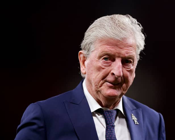 Roy Hodgson, Manager of Crystal Palace, looks on prior to the Carabao Cup Third Round match  (Photo by Lewis Storey/Getty Images)