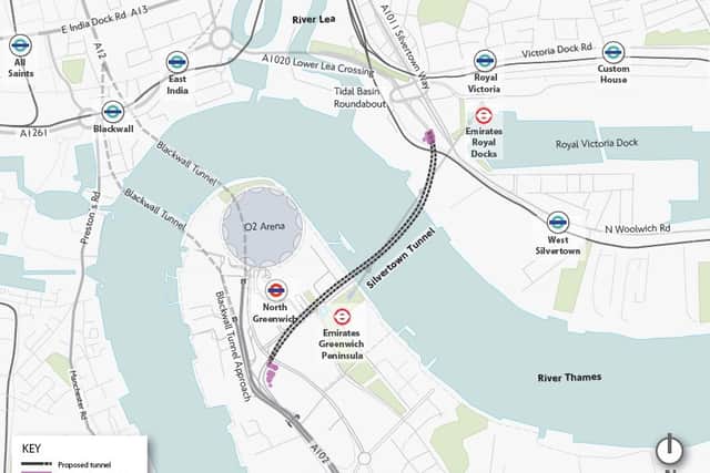 The Silvertown Tunnel is intended to help ease congestion around the Blackwall Tunnel. Credit: TfL.
